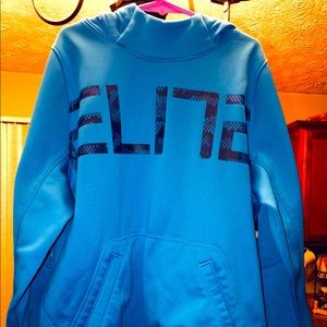 Blue Nike Elite Dri-Fit Youth XL hooded sweatshirt